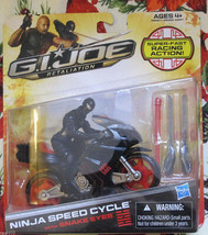 GI Joe Retaliation Ninja Speed Cycle with Snake Eyes Figure Pull Back &amp; Launch - £279.76 GBP