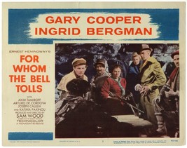 FOR WHOM THE BELL TOLLS (1943) Cooper, Bergman, Paxinou, de Córdova, Tam... - £37.52 GBP