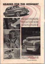 1945 Vintage Lincoln Mercury Car &#39;46 Models Print Ad Popular Mechanics S... - £19.53 GBP