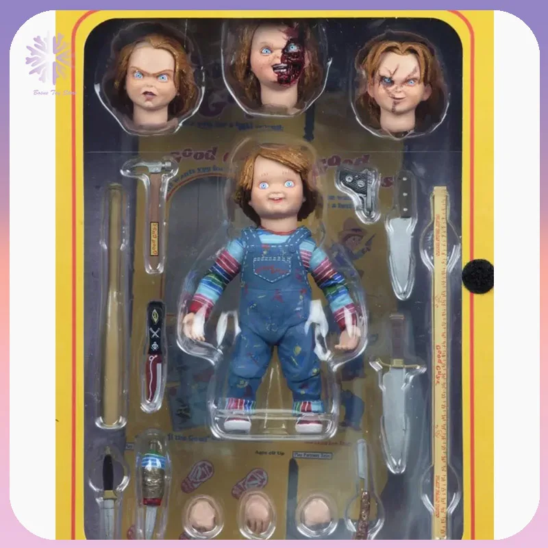 Neca childs play chucky anime figures Halloween Chucky Deluxe Edition figurine - £28.18 GBP+