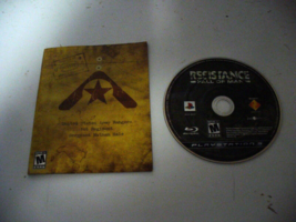 Resistance: Fall of Man (Sony PlayStation 3, 2006) Game Disc and Manual - £5.42 GBP