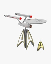 Hallmark 2020 Star Trek U.S.S. Enterprise Musical Sounds &amp; Lights Tree Topper - £180.19 GBP