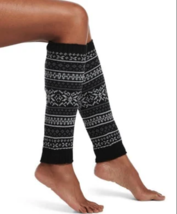 HUE 1 Par de Mujer Fair Isle Negro Rodilla Largo Calentadores Talla Únic... - $93.22 MXN