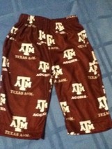 Size 3 to 6 months NCAA Texas A&amp;M Aggies pajamas pants bottoms Genuine S... - £11.08 GBP