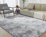 Super Soft Rugs For Living Room, 4X6 Fluffy Shag Area Rugs, High Pile So... - $31.99