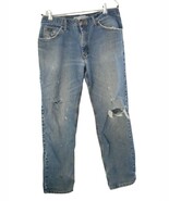 Lee Jeans Size 36 x 30 Regular Fit  100% cotton well distressed jeans - $45.98