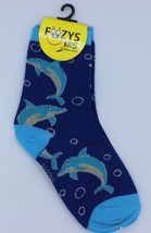 Foozy Socks - Kids Crew - Dolphins - Size 6 - 8 1/2 - $6.79