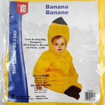 Banana Halloween Costume 0-9 Months Baby Bunting Bag Foam Two-Piece w/ Headpiece - £15.14 GBP