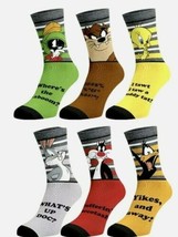 Looney Tunes~Casual Crew Socks~Bugs Bunny~Sylvester~Donald Duck~Tweety~M... - £20.42 GBP