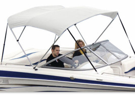 Shademate 80194 White Bimini Top Poly Fabric/Boot Only,3Bow,6&#39;L,36”H,54-... - $311.57 CAD
