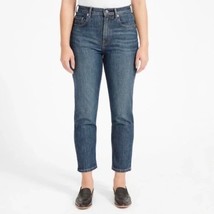 Everlane Womens The Cheeky Straight Jean Stretch Faded Indigo Wash 27 - £22.67 GBP