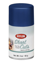 Krylon Short Cuts Fast Dry Enamel Gloss Spray Paint, Forever Blue, 3 Oz. - £7.15 GBP