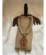 Dan DiPaolo Angels Crow With Birdhouse Made Of Wood Cloth Tin Primitive ... - $1,854.99 MXN