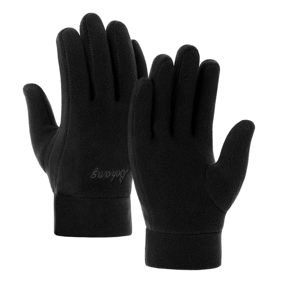 Mens Winter Gloves Solid Women Outdoor Polar Fleece Thick Warm Cold Gloves Motor - £82.63 GBP