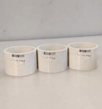 3-Pack Charlotte Pipe 2" DWV Repair Hub x Hub Coupling PVC White  PVC001... - $23.42