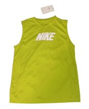Nike Kids Dri-FIT Sleeveless Shirt Youth Large Neon Green Tank NWT - $9.89