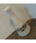 Vintage E.W. White Clambroth Milk Glass Bottle Antique Barber Shop “Toil... - $49.95