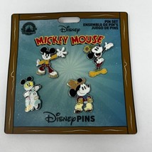 2024 Disney Parks Mickey Mouse Booster Pin Set New - £24.59 GBP