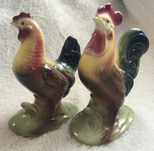 Vintage Rooster Hen Figurines Royal Windsor Copeley Small Chickens Mid Century - £35.87 GBP