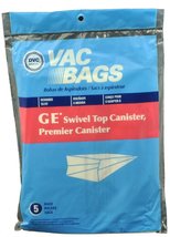 GE Swivel Top Canister Vacuum Cleaner Bags, DVC Replacement Brand, designed to f - $3.84
