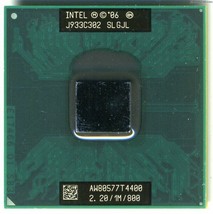 Intel Pentium Dual Core T4400 2.2GHz Presa P 800MHz CPU Mobile Processore Slgjl - £26.31 GBP