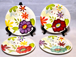 Studio California LAURIE GATES 9&quot; Floral Pattern Melamine Plates - Set Of 4 - $28.68