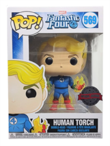 Funko Pop Human Torch Figure 563 Marvel Fantastic Four Special Edition V... - $15.85