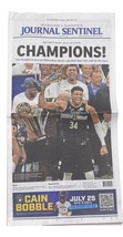 Milwaukee Bucks NBA Championship Journal Sentinel July 21, 2021 Newspaper - £7.74 GBP