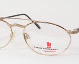Vintage TREND COMPANY TC 936 002 Gold /Brown UNIQUE RARE EYEGLASSES 54-1... - $66.32