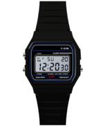 F 91W Watch Classic Digital Resin Strap Watch Stopwatch Chronograph Spor... - $7.45