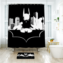 Batman 10 Shower Curtain Bath Mat Bathroom Waterproof Decorative - £18.11 GBP+