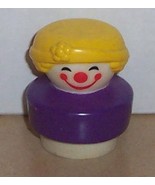 Vintage 90&#39;s Fisher Price Chunky Little People Clown figure #2373 FPLP - $189.98 MXN