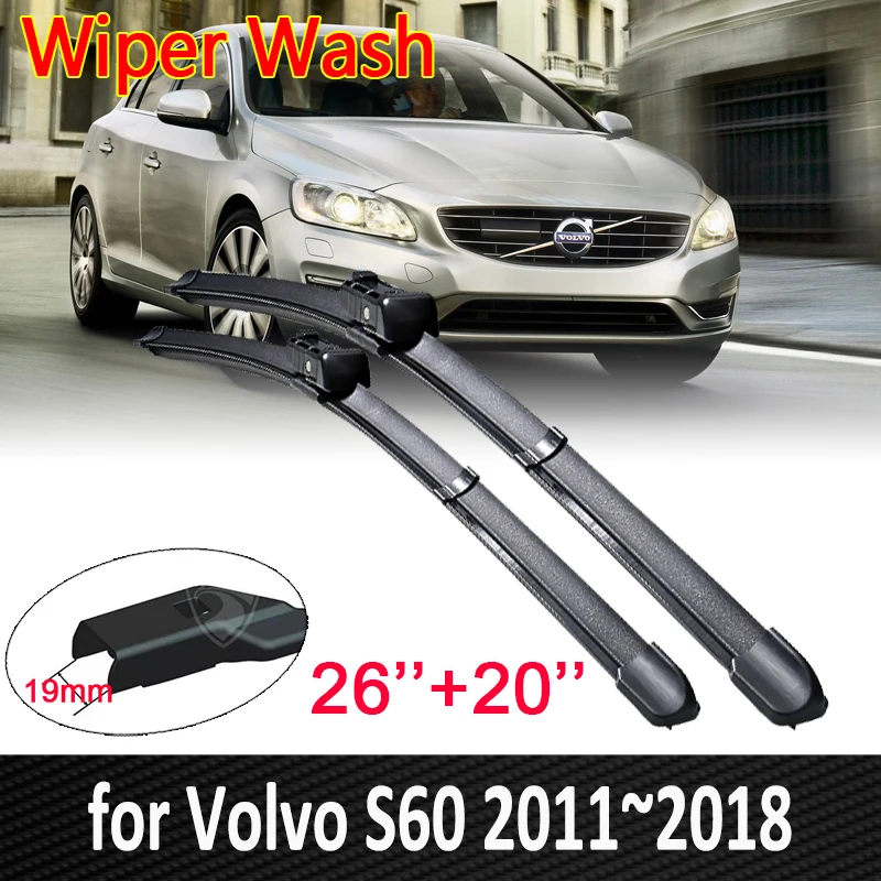 for Volvo S60 2011~2018 Front Windscreen Windshield Wipers Car Wiper Blade Car - £19.05 GBP
