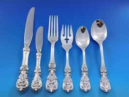 Francis I Reed &amp; Barton Sterling Silver Flatware 8 Set 48 Pieces Script Mark - £1,856.54 GBP