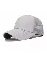 Mens Womens Trucker Hat Mesh Back Plain Snapback Baseball Cap Blank Viso... - $13.99