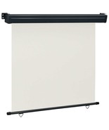  Balcony Side Awning Cream Polyester, Aluminum, Steel 68.9 x 98.4 in - $194.84 CAD