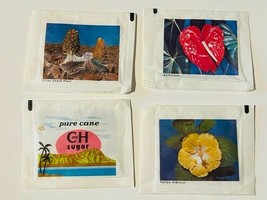 Hawaii CH sugar packet 1960s ephemera advertising flower lot C and H Hib... - £11.06 GBP