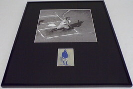 Babe Ruth 16x20 Framed Photo + Topps Rookie Chrome Reprint Display Yankees - £77.57 GBP