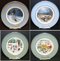 4 Vintage Avon Christmas Plates By Enoch Wedgwood - £59.95 GBP