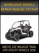 Arctic Cat Wildcat Trail UTV Utility Vehicle Service Repair Manual 2018 on CD - £16.48 GBP