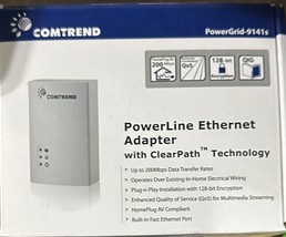 Comtrend - PowerGrid-9141S - 200 Mbps Powerline Ethernet Adapter - White - $33.64 CAD