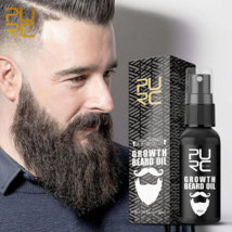 Beard Growth Oil Serum Fast Growing Beard Mustache Facial Hair Grooming for Men - £9.57 GBP