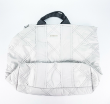 Kedzie Cloud 9 Convertible Tote Bag Gray Quilted Puff Lightweight Crossbody - £25.24 GBP