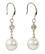 Faux Pearl Dangle Earrings, New #AB-057 - $109.60 MXN