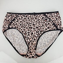 Adrienne Vittadini Womens Leopard Print Microfiber Briefs Panties Plus S... - $22.77
