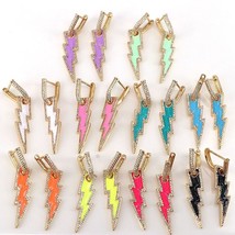 5Pairs New creative Bohemian color oil drop Zircon earrings Fashion women party  - £44.32 GBP
