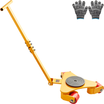 VEVOR Machinery Skate Dolly 3T/6614LBS with Handle 3 360° Swivel PU Wheels - €83,04 EUR