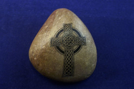 Celtic Christian Cross Jesus Christ River Rock Holy Bible Scottish Gaeli... - £17.30 GBP