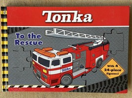 Tonka To The Rescue Jigsaw Puzzle Book Four  Puzzles Incomplete READ - £1.96 GBP