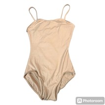 Capezio Leotard Girls Medium Camisole Tan Neutral Dancer Ballet Practice... - $240.15 MXN